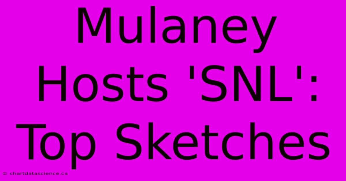 Mulaney Hosts 'SNL': Top Sketches