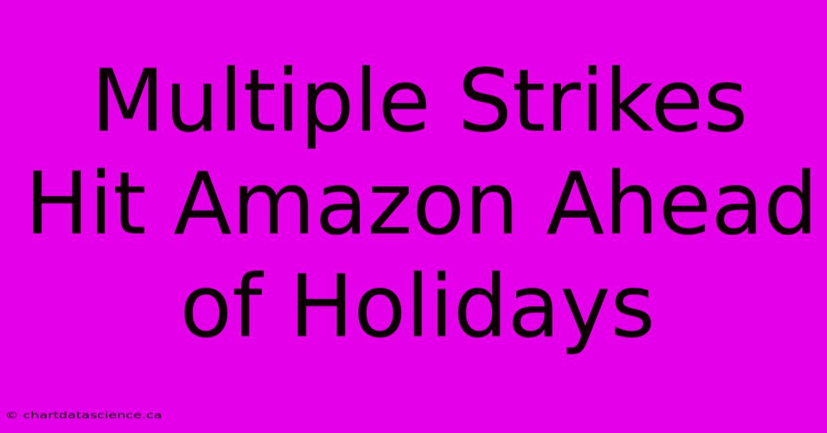 Multiple Strikes Hit Amazon Ahead Of Holidays