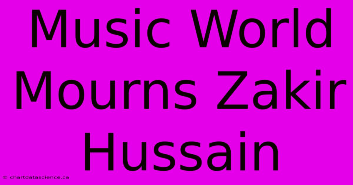 Music World Mourns Zakir Hussain