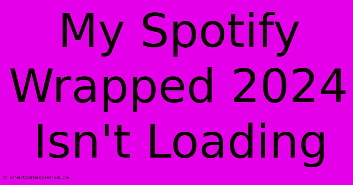 My Spotify Wrapped 2024 Isn't Loading