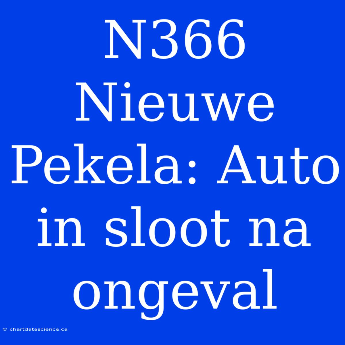 N366 Nieuwe Pekela: Auto In Sloot Na Ongeval