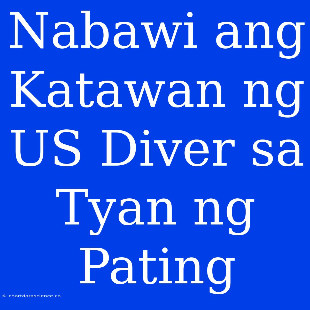 Nabawi Ang Katawan Ng US Diver Sa Tyan Ng Pating