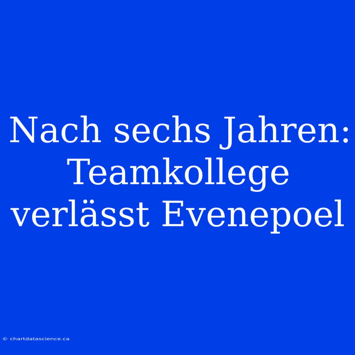 Nach Sechs Jahren: Teamkollege Verlässt Evenepoel