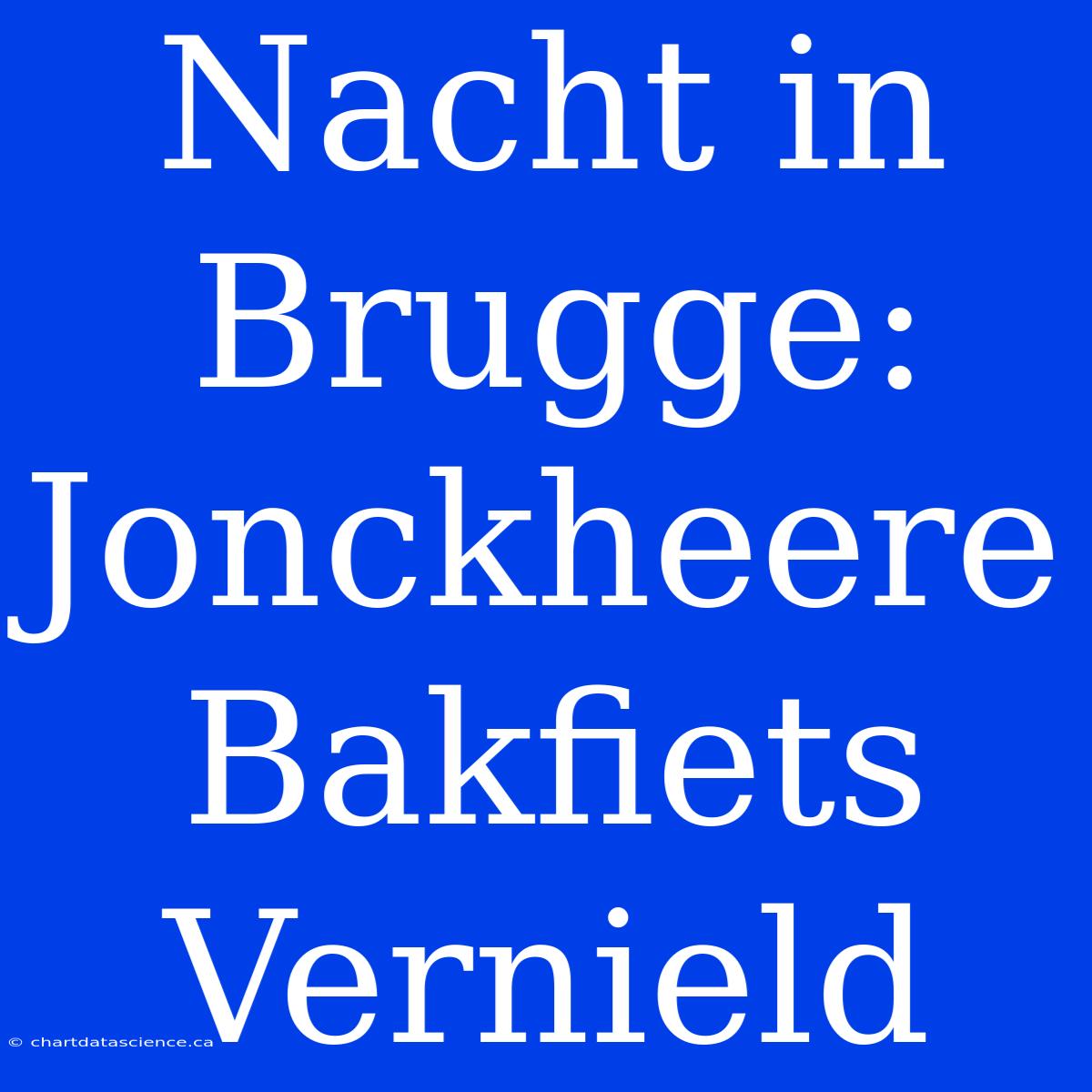 Nacht In Brugge: Jonckheere Bakfiets Vernield