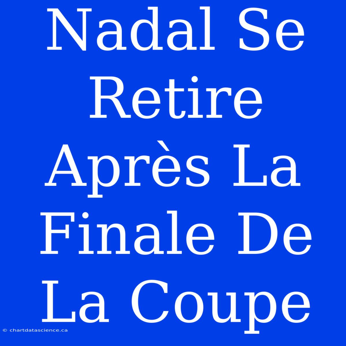 Nadal Se Retire Après La Finale De La Coupe