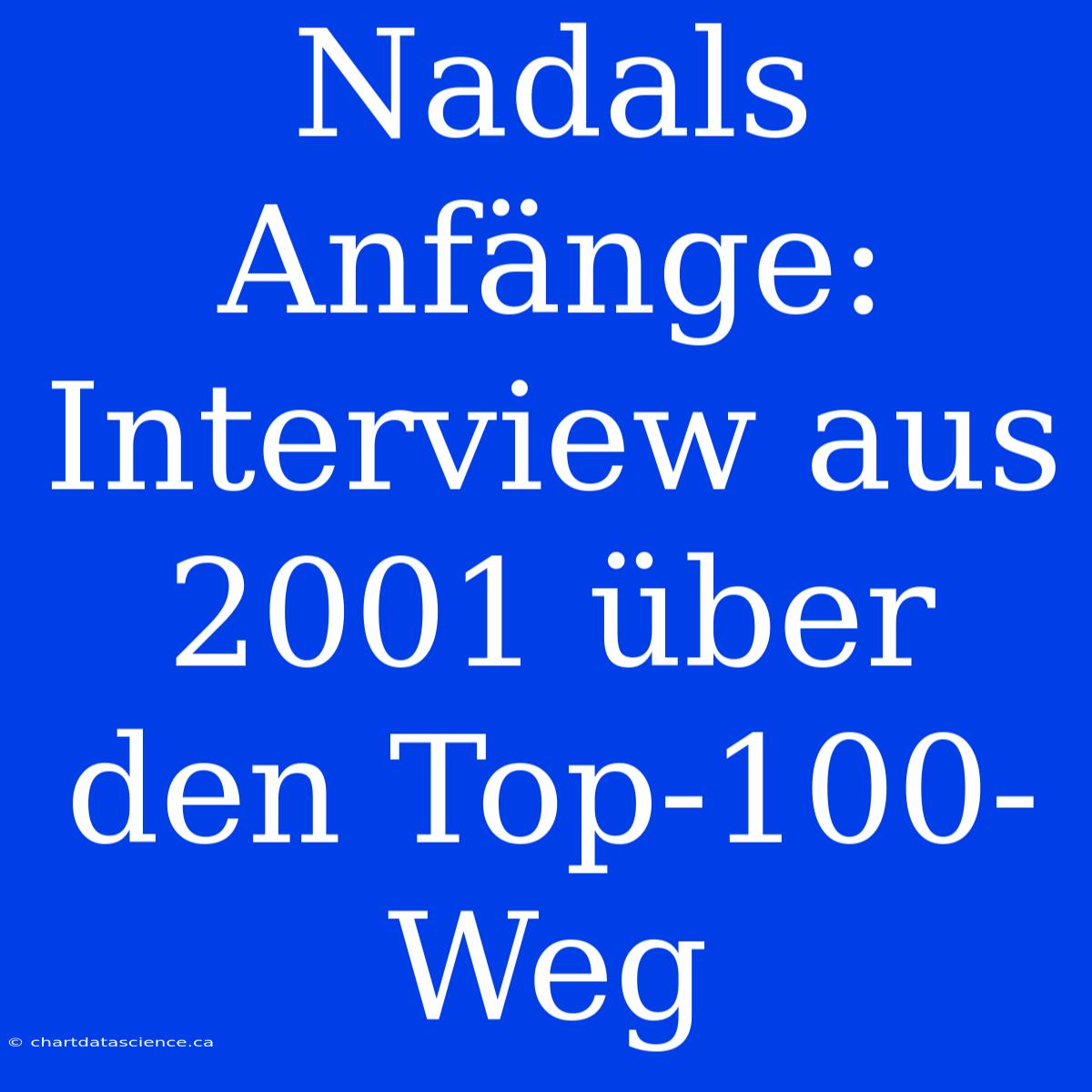 Nadals Anfänge:  Interview Aus 2001 Über Den Top-100-Weg