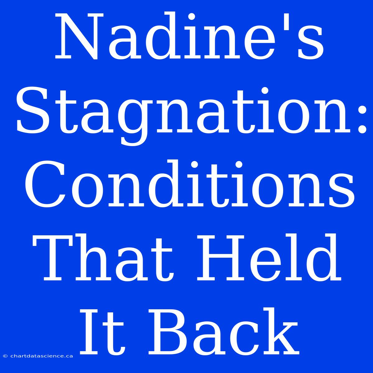 Nadine's Stagnation: Conditions That Held It Back