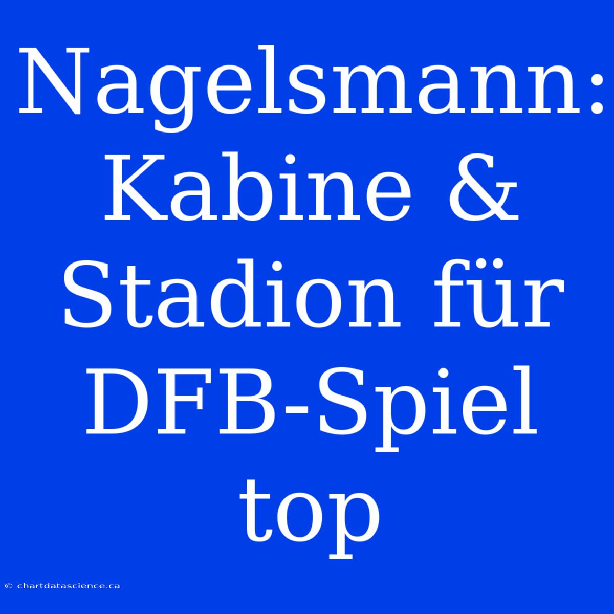 Nagelsmann: Kabine & Stadion Für DFB-Spiel Top