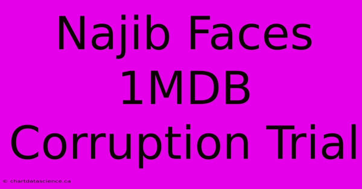 Najib Faces 1MDB Corruption Trial