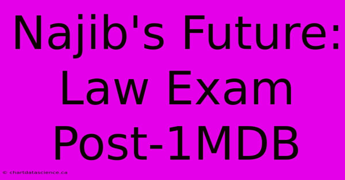 Najib's Future: Law Exam Post-1MDB