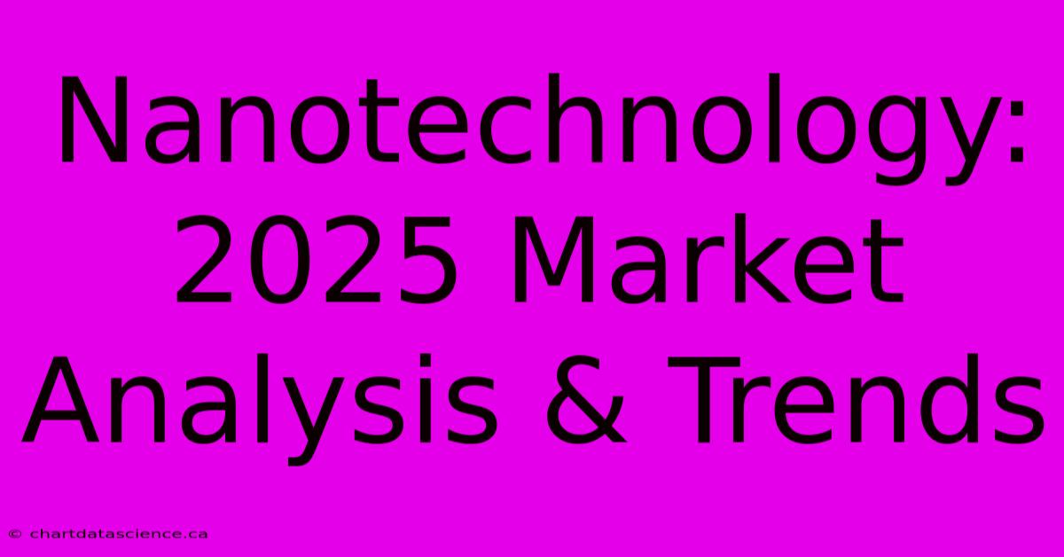 Nanotechnology: 2025 Market Analysis & Trends