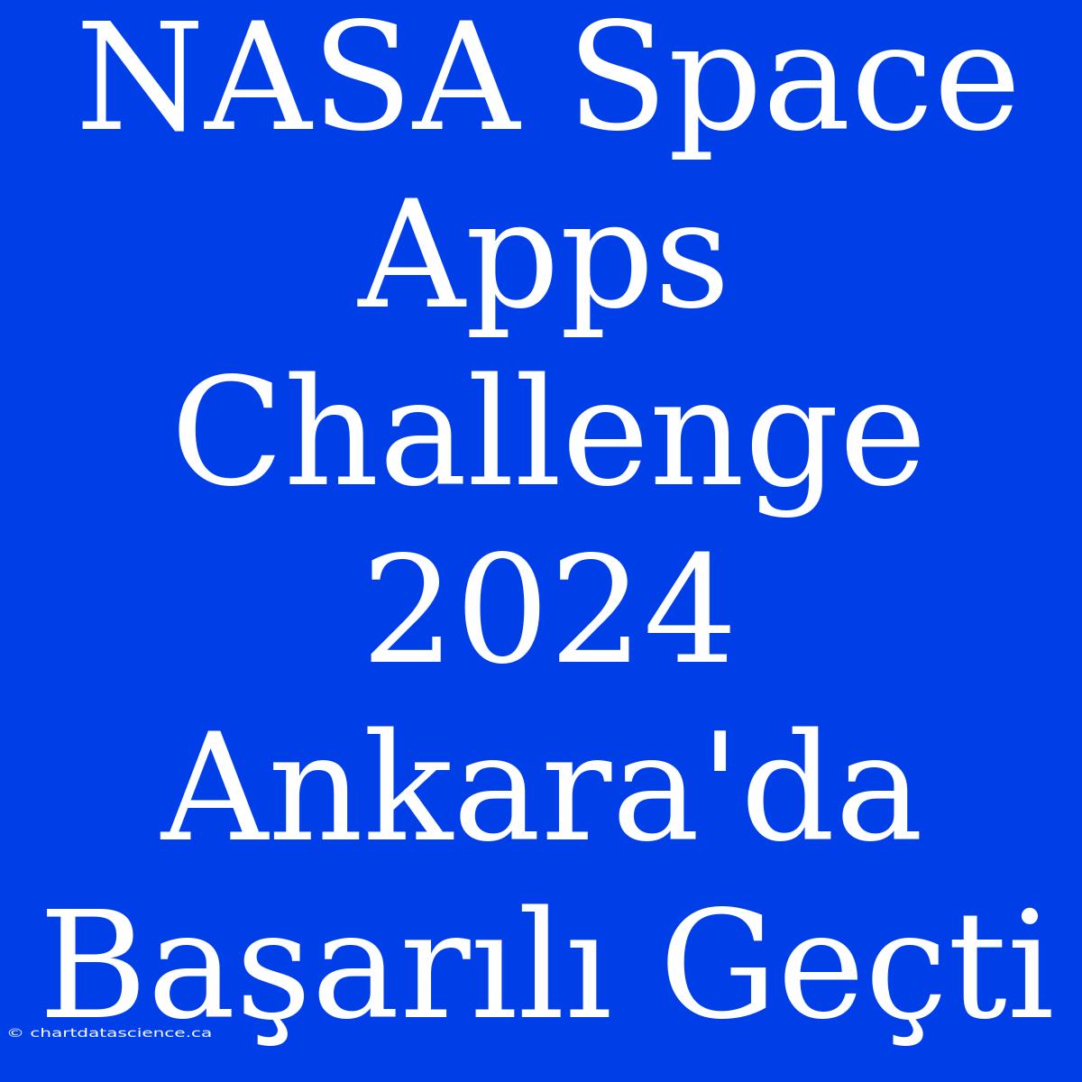 NASA Space Apps Challenge 2024 Ankara'da Başarılı Geçti