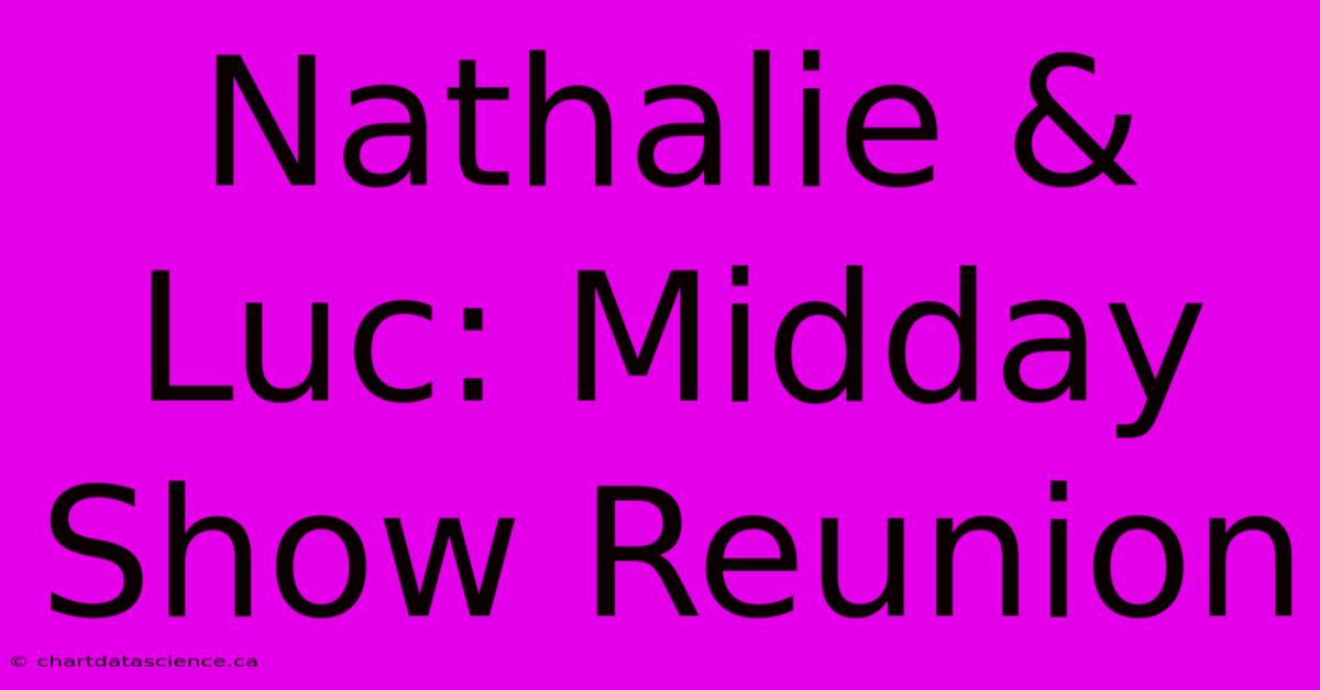 Nathalie & Luc: Midday Show Reunion