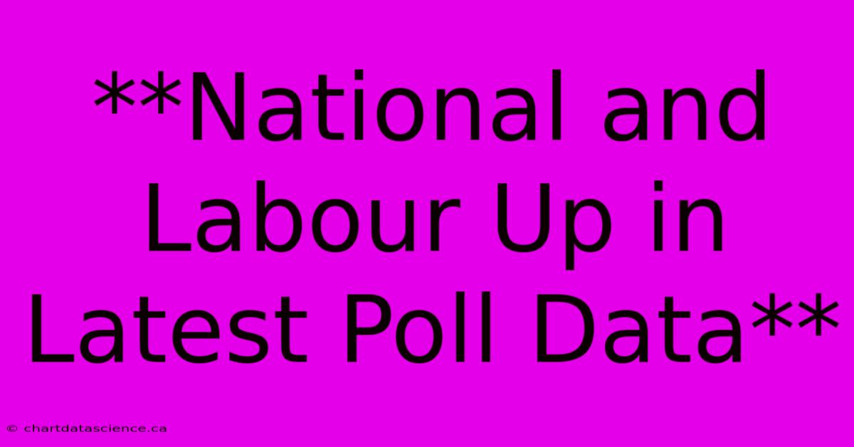 **National And Labour Up In Latest Poll Data** 