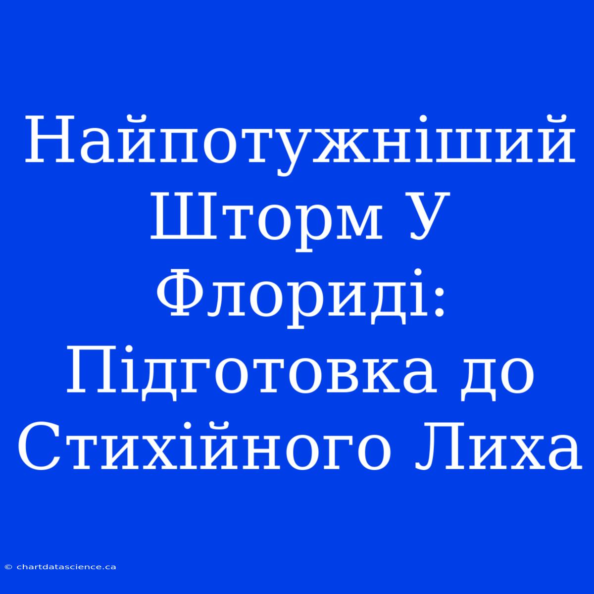 Найпотужніший Шторм У Флориді: Підготовка До Стихійного Лиха