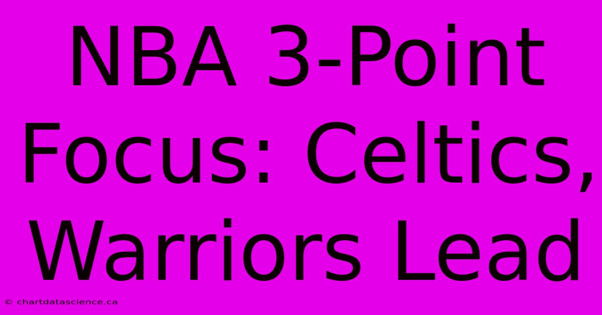 NBA 3-Point Focus: Celtics, Warriors Lead 