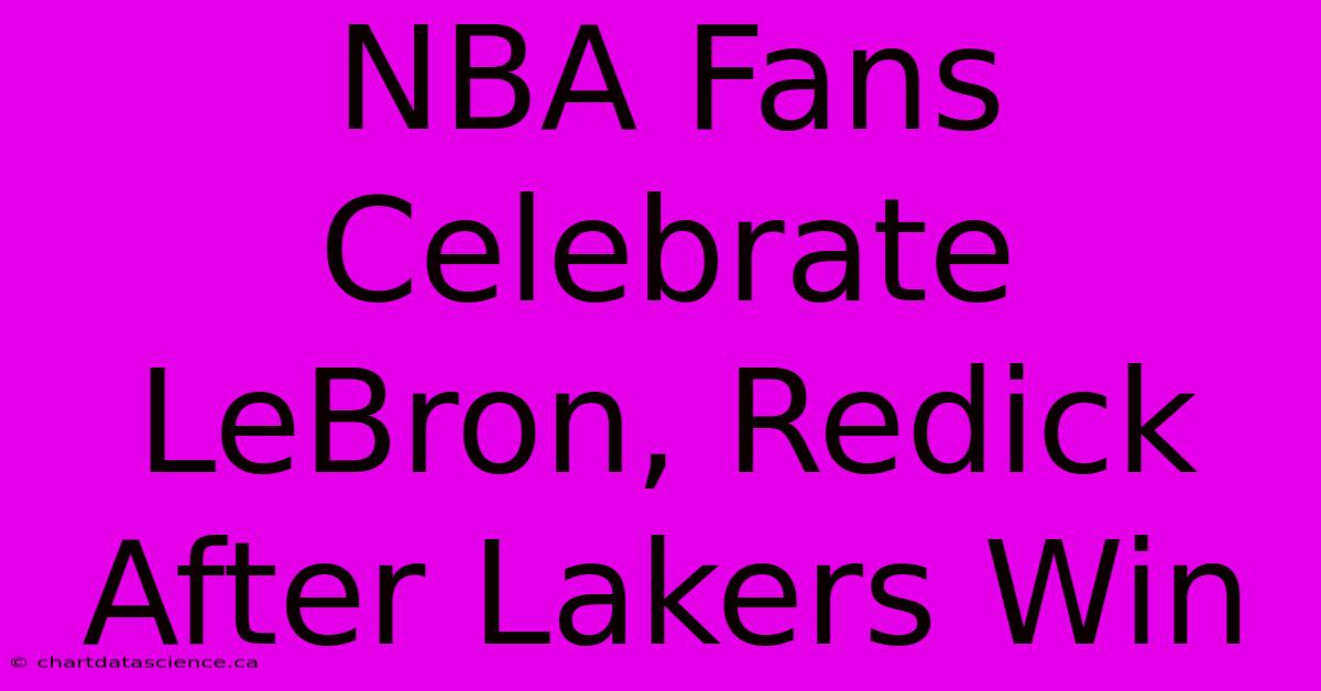 NBA Fans Celebrate LeBron, Redick After Lakers Win