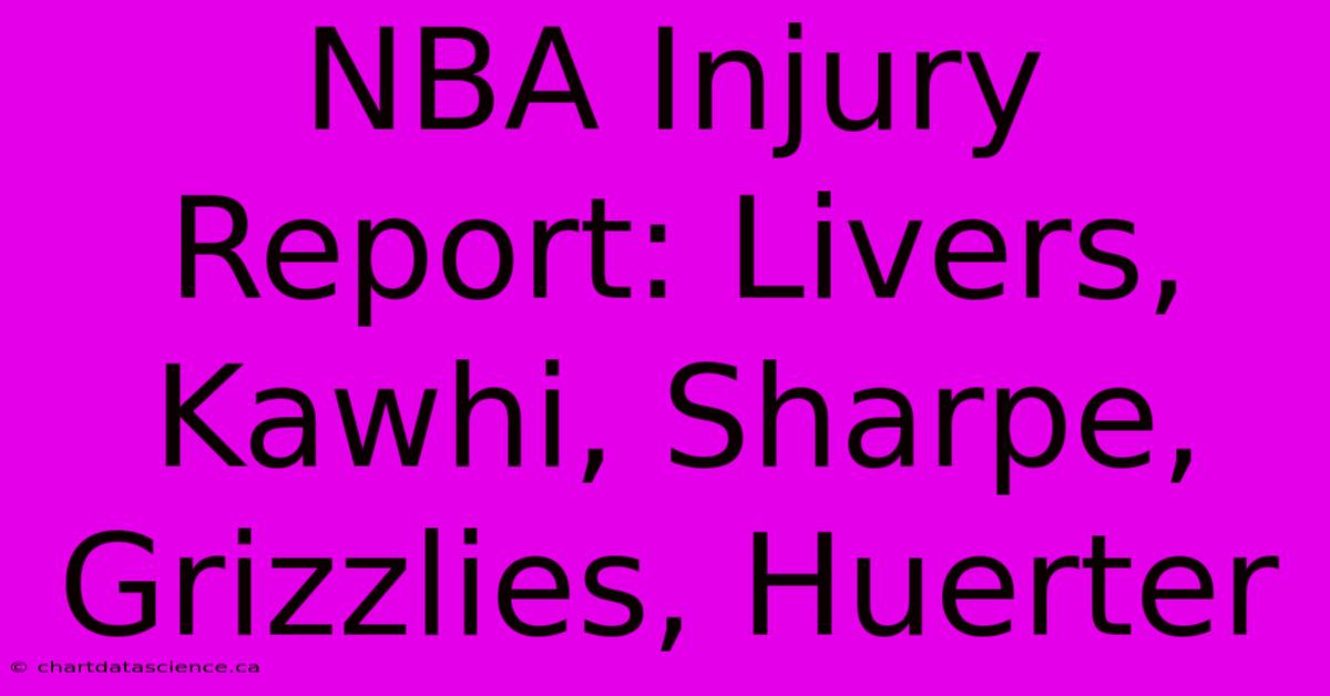 NBA Injury Report: Livers, Kawhi, Sharpe, Grizzlies, Huerter