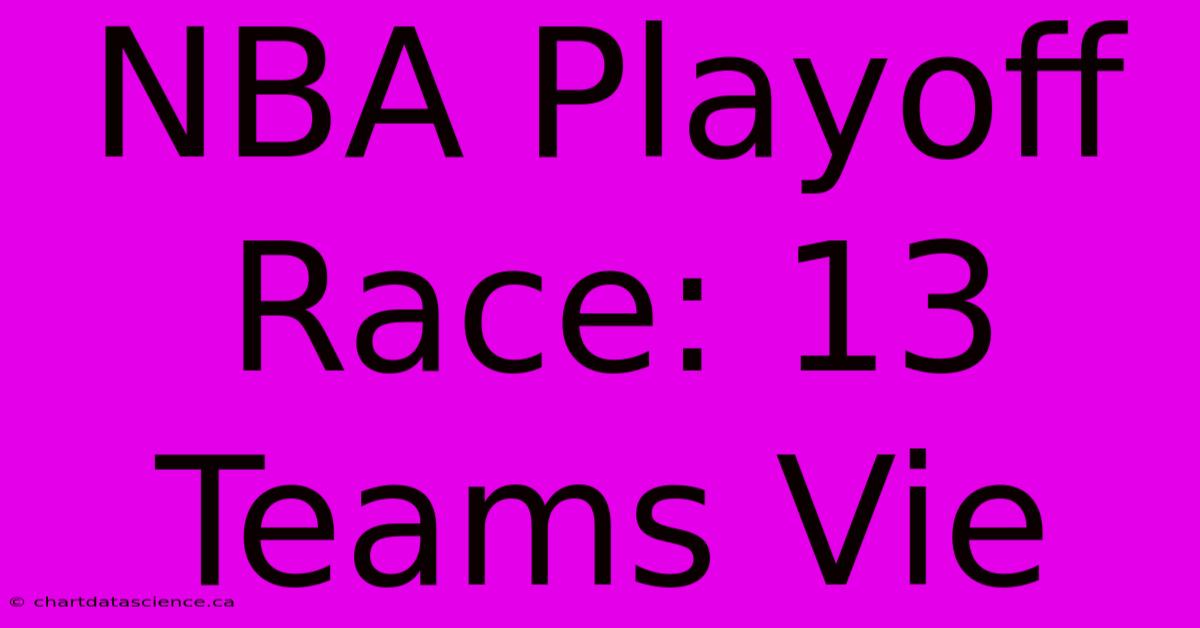 NBA Playoff Race: 13 Teams Vie