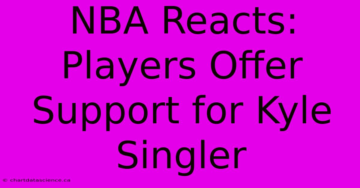 NBA Reacts: Players Offer Support For Kyle Singler