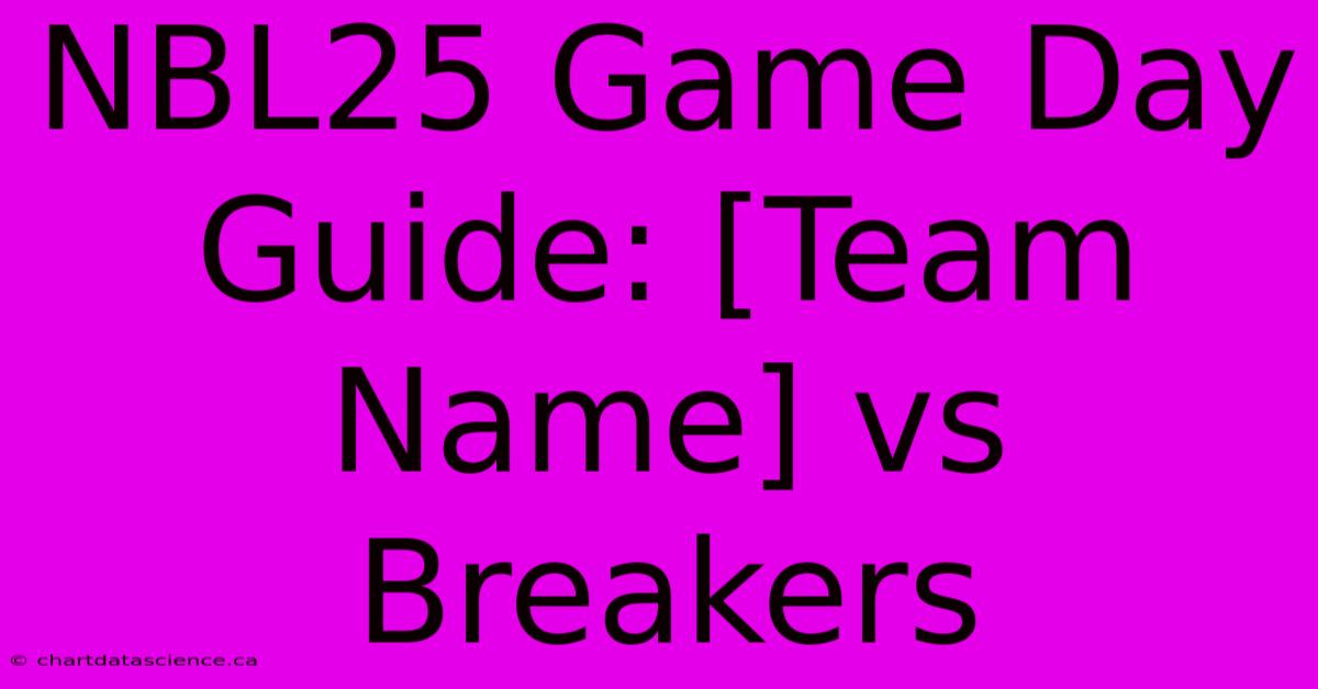 NBL25 Game Day Guide: [Team Name] Vs Breakers