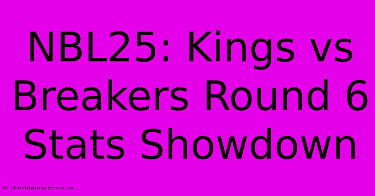 NBL25: Kings Vs Breakers Round 6 Stats Showdown 