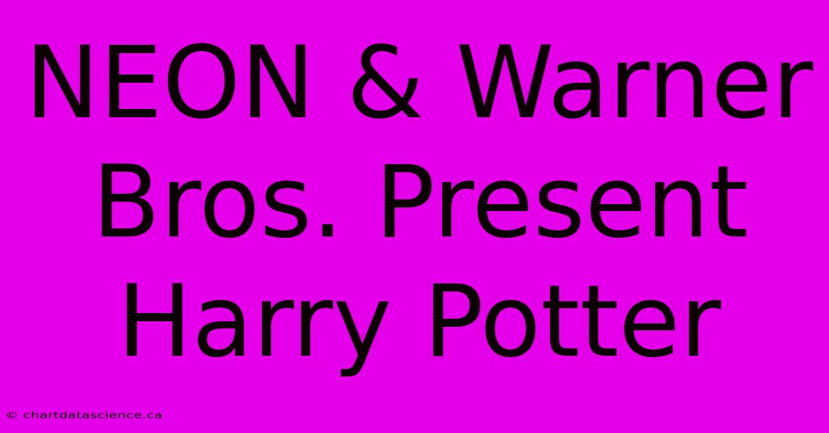 NEON & Warner Bros. Present Harry Potter