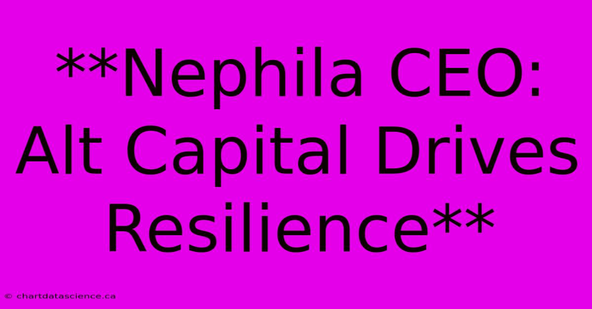 **Nephila CEO: Alt Capital Drives Resilience**