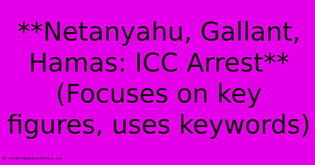 **Netanyahu, Gallant, Hamas: ICC Arrest** (Focuses On Key Figures, Uses Keywords)