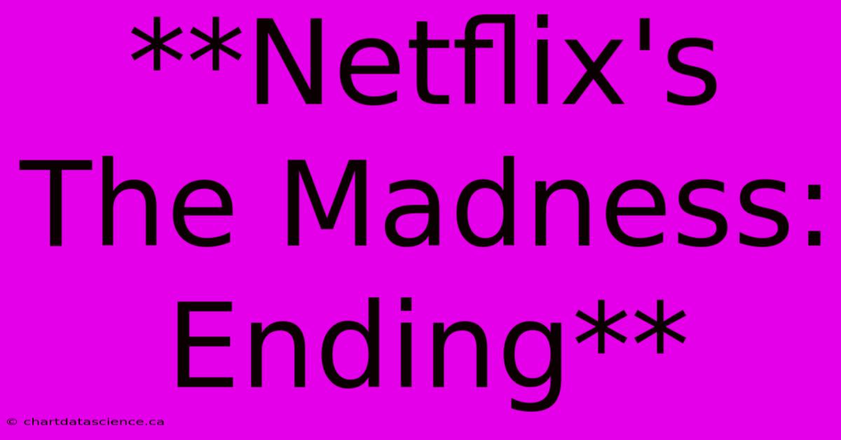 **Netflix's The Madness: Ending**