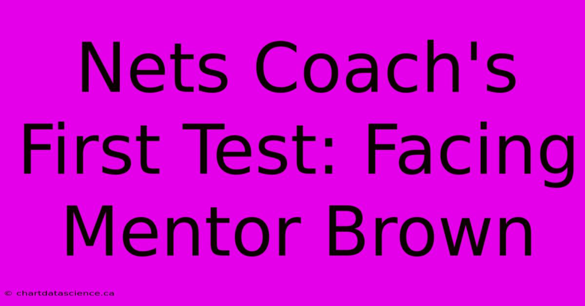 Nets Coach's First Test: Facing Mentor Brown