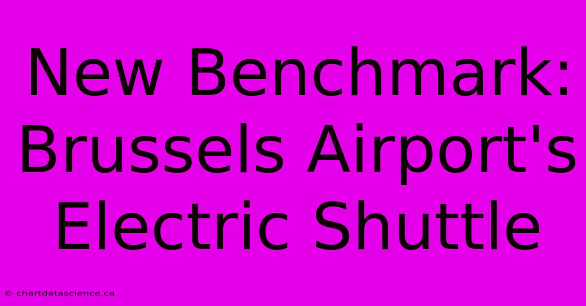 New Benchmark: Brussels Airport's Electric Shuttle