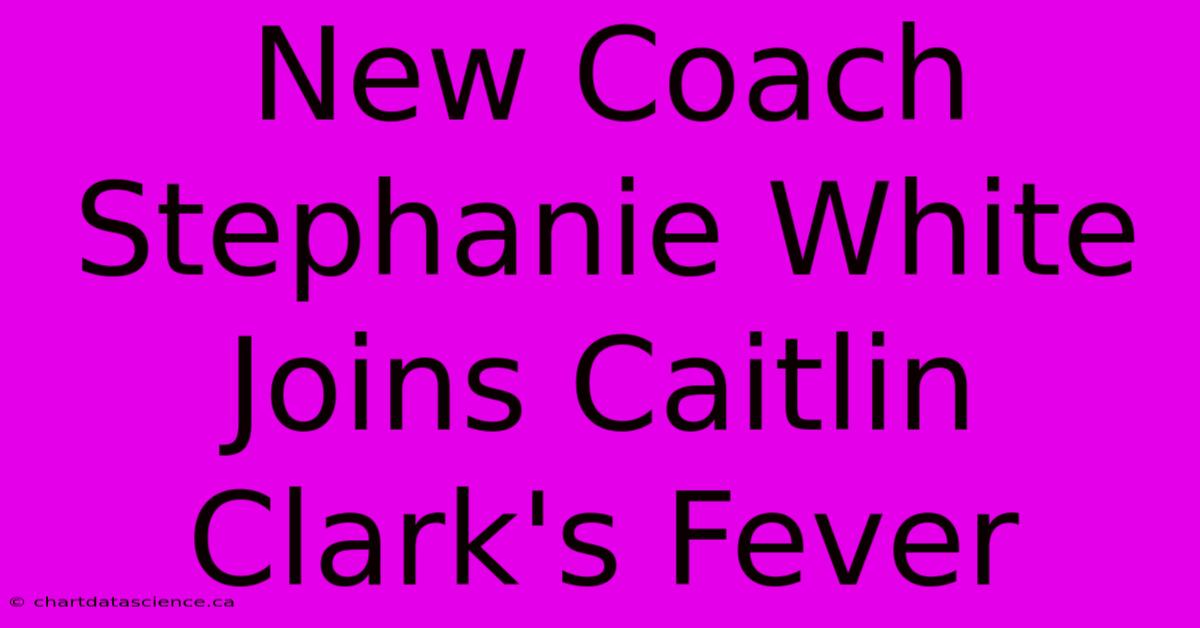 New Coach Stephanie White Joins Caitlin Clark's Fever