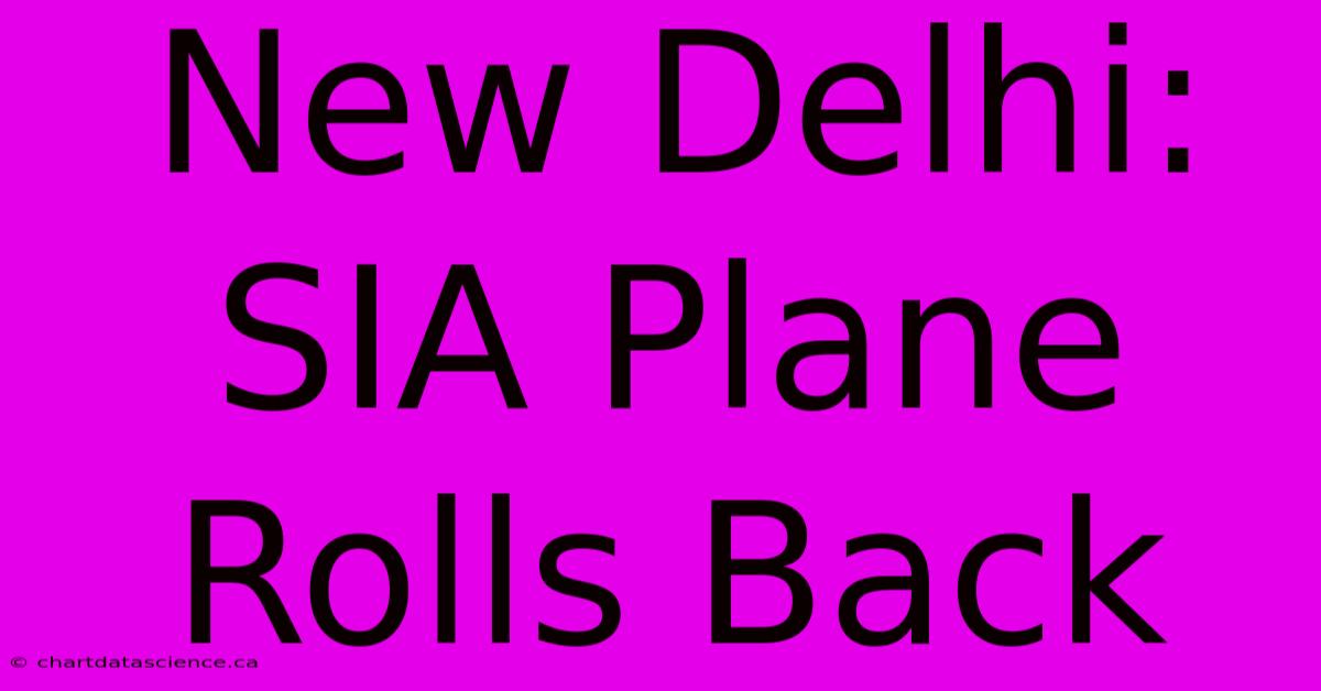 New Delhi: SIA Plane Rolls Back