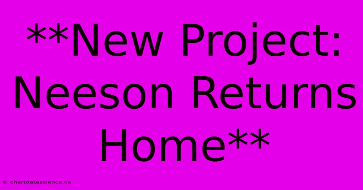 **New Project: Neeson Returns Home**