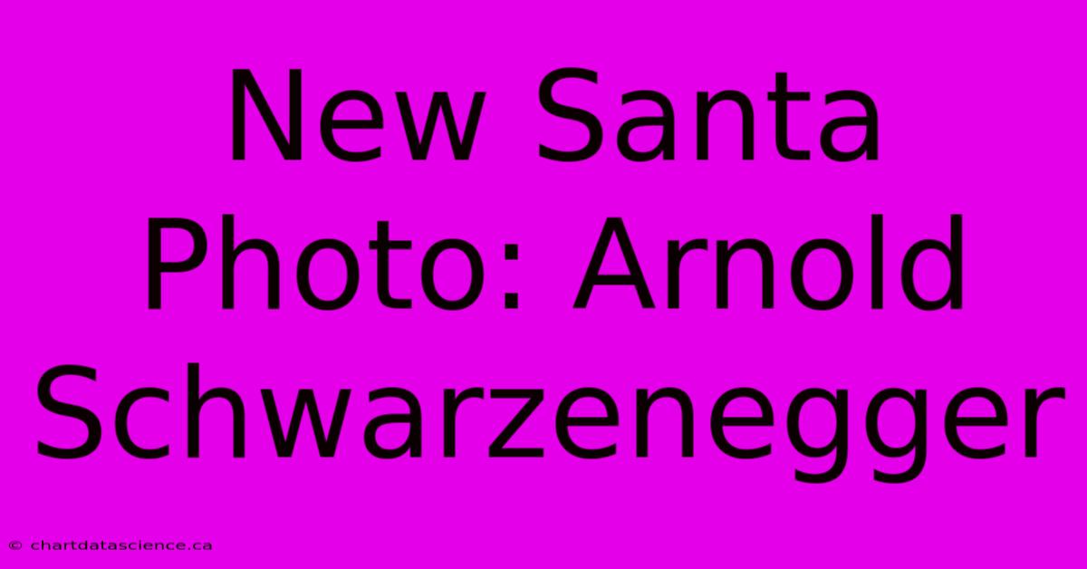 New Santa Photo: Arnold Schwarzenegger