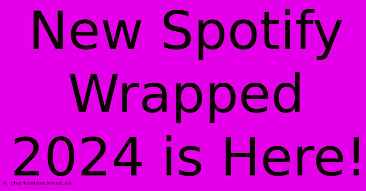 New Spotify Wrapped 2024 Is Here!