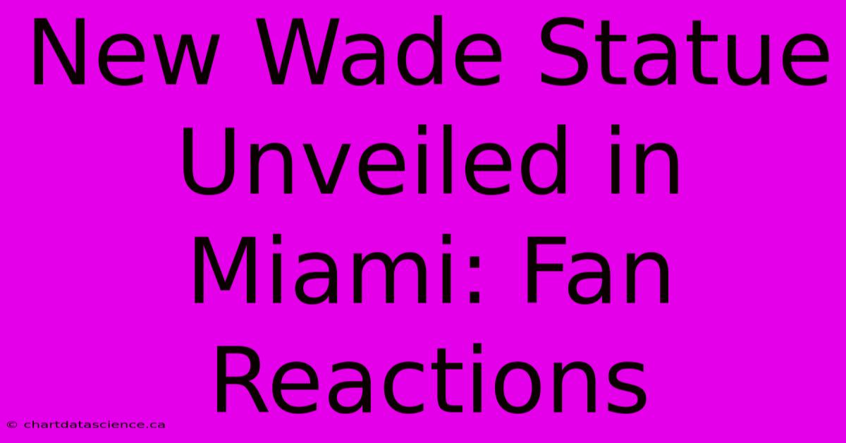 New Wade Statue Unveiled In Miami: Fan Reactions