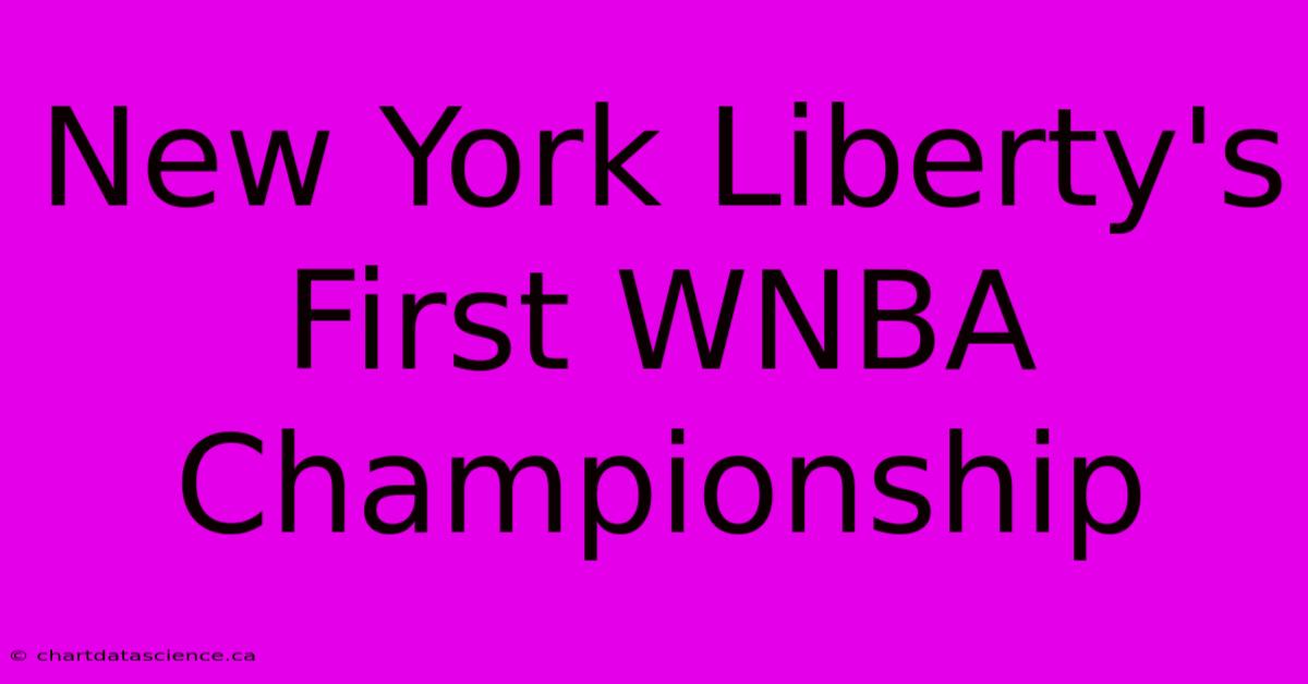 New York Liberty's First WNBA Championship