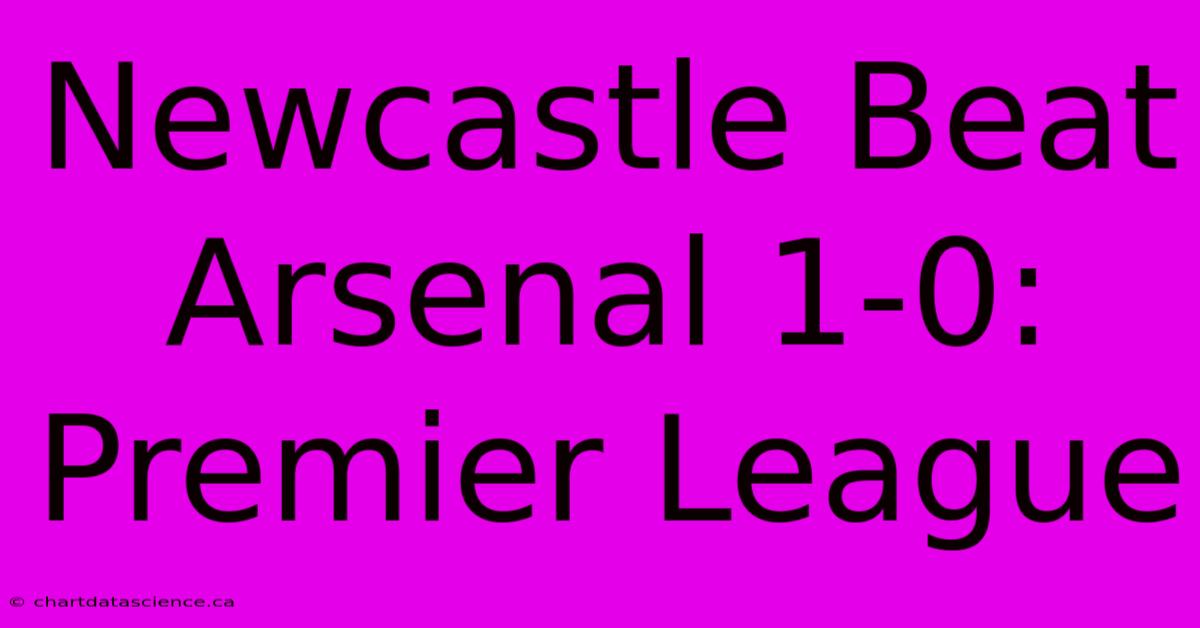 Newcastle Beat Arsenal 1-0: Premier League 