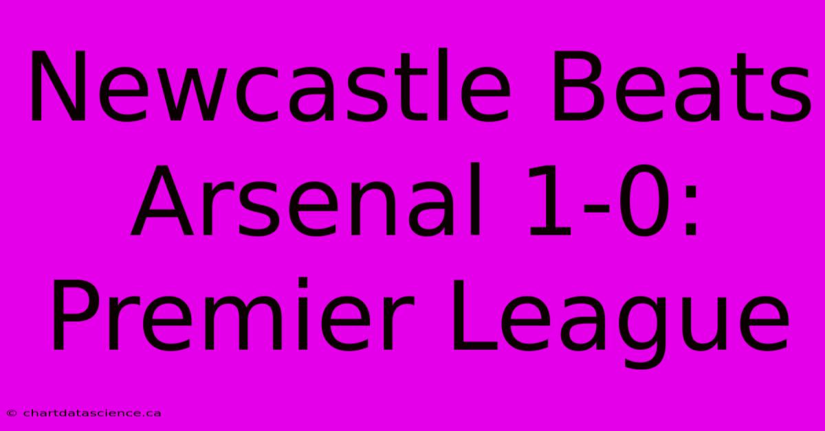 Newcastle Beats Arsenal 1-0: Premier League