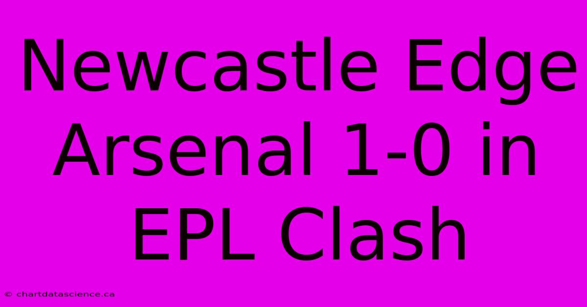 Newcastle Edge Arsenal 1-0 In EPL Clash