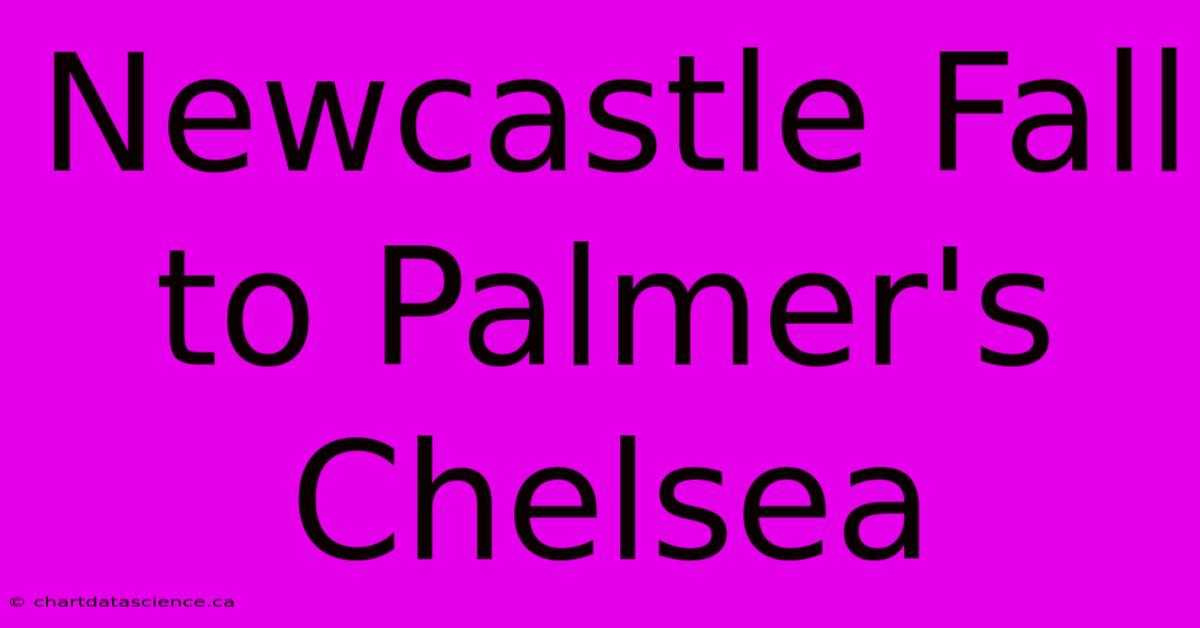 Newcastle Fall To Palmer's Chelsea 