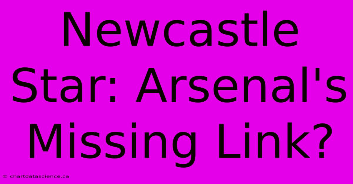 Newcastle Star: Arsenal's Missing Link?