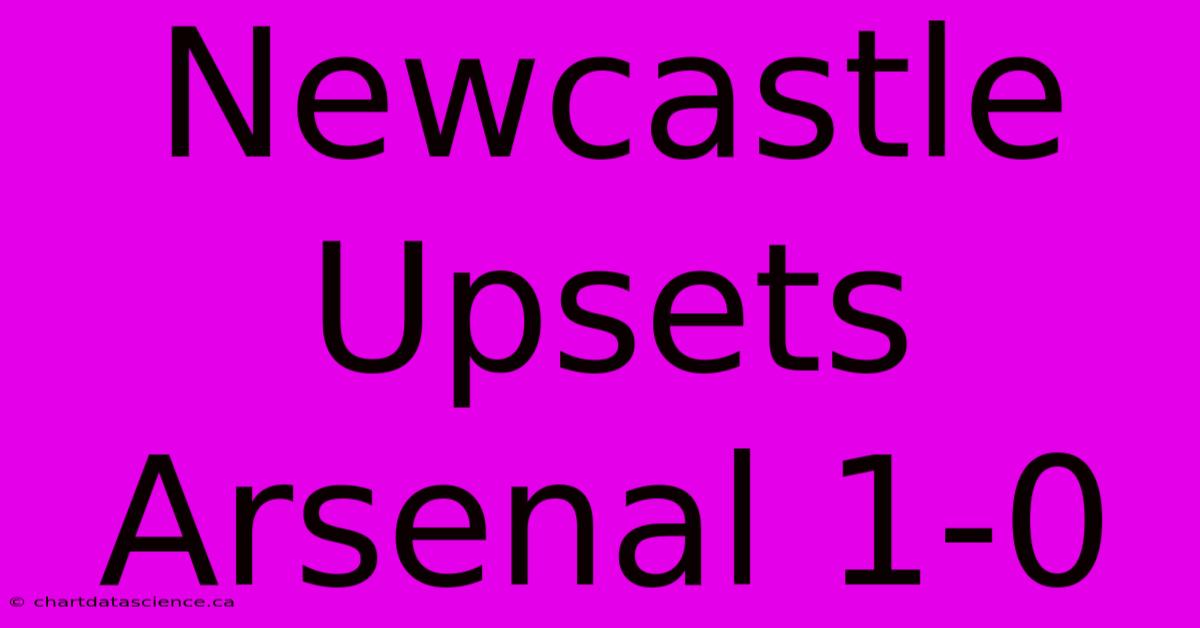 Newcastle Upsets Arsenal 1-0