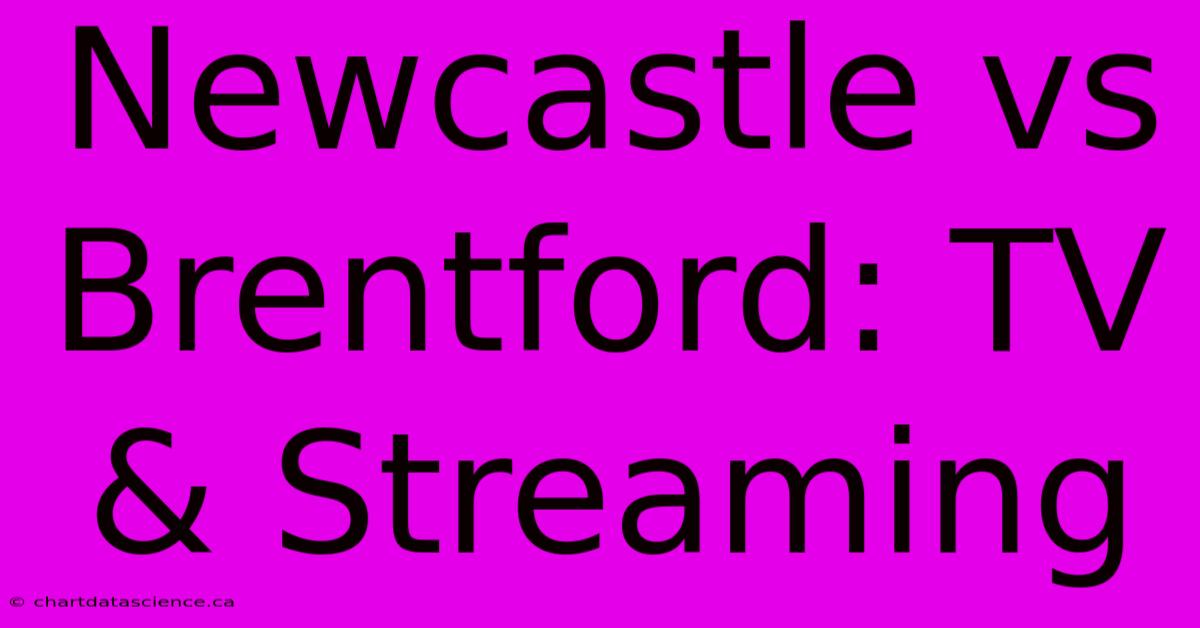 Newcastle Vs Brentford: TV & Streaming