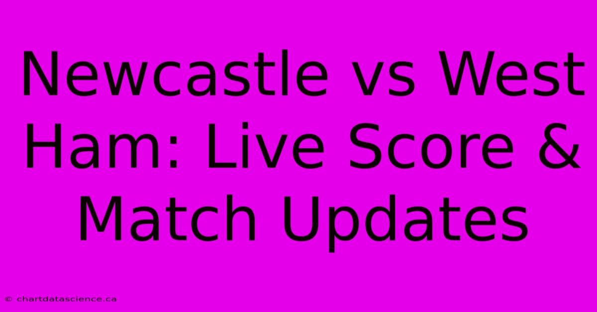 Newcastle Vs West Ham: Live Score & Match Updates