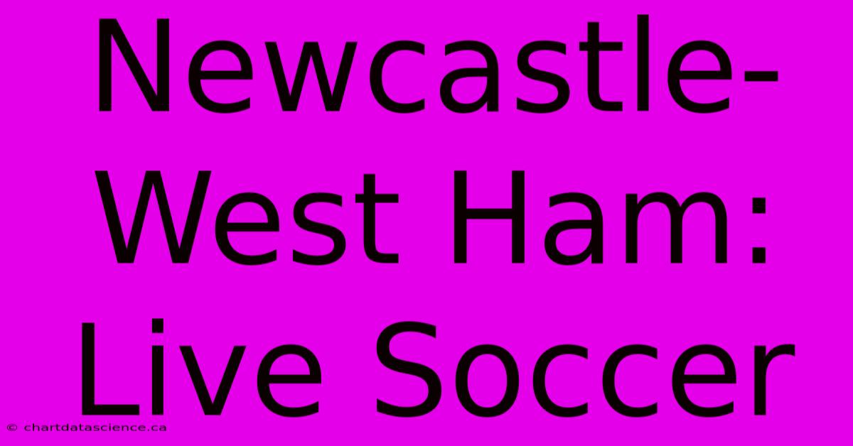 Newcastle-West Ham: Live Soccer