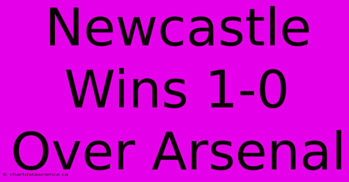 Newcastle Wins 1-0 Over Arsenal