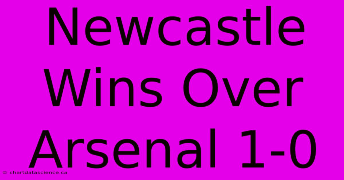 Newcastle Wins Over Arsenal 1-0